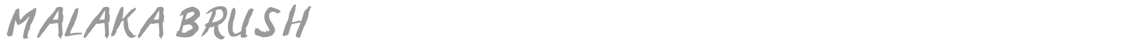 Malaka Brush font preview